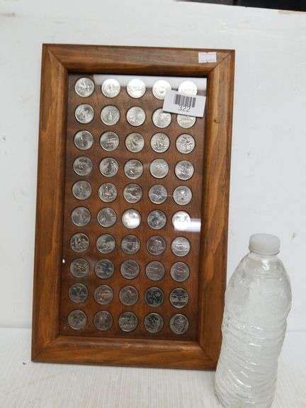 New State Quarters In Framed Display Trice Auctions