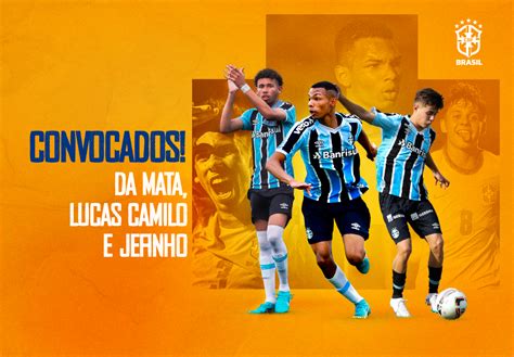 Grêmio tem três atletas convocados para a Seleção Brasileira Sub 17