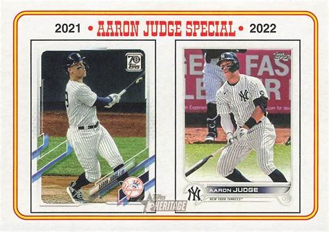 Topps Heritage Aaron Judge Trading Card Database