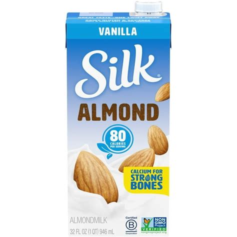 Silk Vanilla Almondmilk 32 Fl Oz Carton