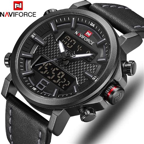 Naviforce Reloj Anal Gico De Cuarzo Para Hombre Cron Grafo Digital Con