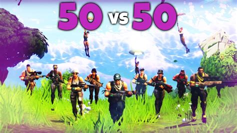 50 Vs 50 NEUER MODUS In Fortnite Battle Royale YouTube