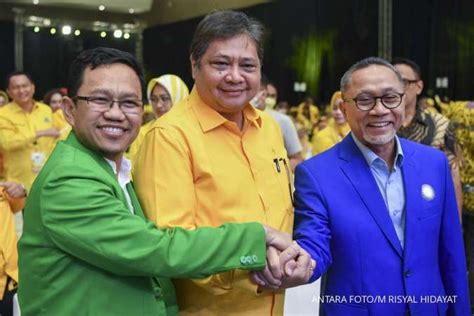 Golkar PAN Dan PPP Diskusikan Calon Presiden 2024 Dengan Presiden Joko