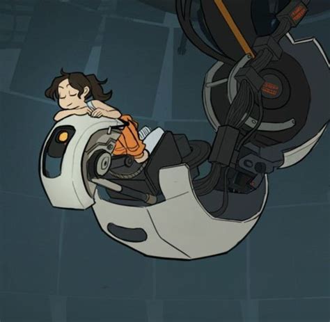 Glados Et Chell ️🧡💜 Portal Art Portal Game Portal Wheatley