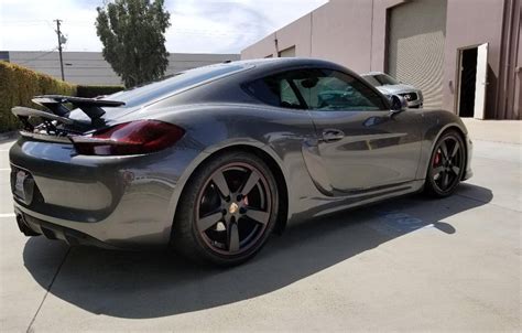 Porsche Cayman Gt Rear Spoiler Flat Motorsports Off