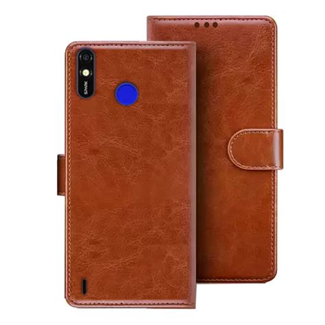 Deepsi Tecno Spark Go Plus Flip Case Premium Leather Finish Flip Cover With Card Pockets