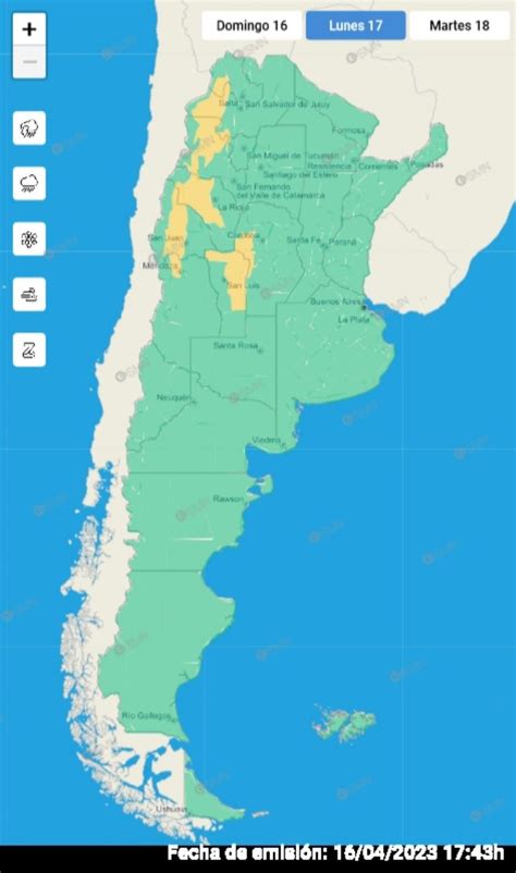 Alerta Meteorol Gica Amarilla Por Zonda Y Fuertes Tormentas En Ocho