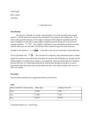 Centripetal Force Lab Docx Luke Parker Phy