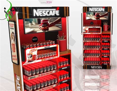 Nestle Nescafe Creative Double Side Pop Display Behance In