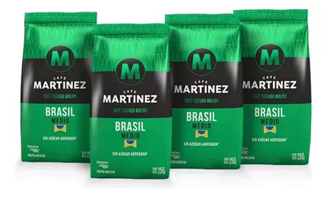 Café Café Martínez Molido Tostado en bolsa 250 g pack x 4 Envío gratis