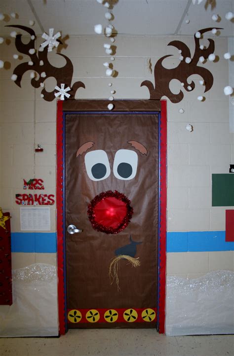 Rudolph Classroom Door Decoration Door Decorations Classroom Christmas School Door