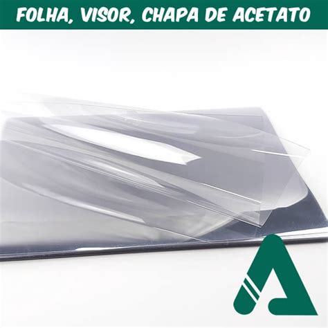 P S Chapa De Acetato Micras Folha De Acetato Transparente A