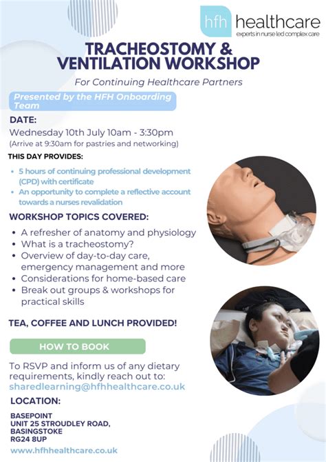 Our Upcoming Tracheostomy Ventilation Workshop Hfh Healthcare