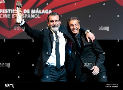 Actor Antonio Banderas Receives The Honorific Prize Of The Biznaga De