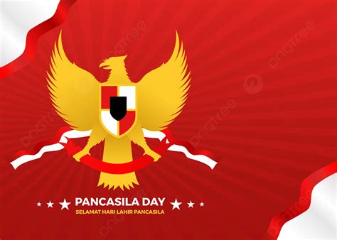 Indonesian Pancasila Day With Flag Background Pancasila Day Kesaktian