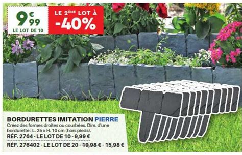 Offre Bordurettes Imitation Pierre Chez Shopix