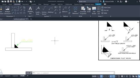 Applying Weld Symbols In Autocad Mechanical 2021 Youtube