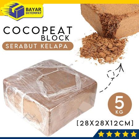 Cocopeat Block Kg Sabut Kelapa Halus Dan Mengembang Media Semai Tanam