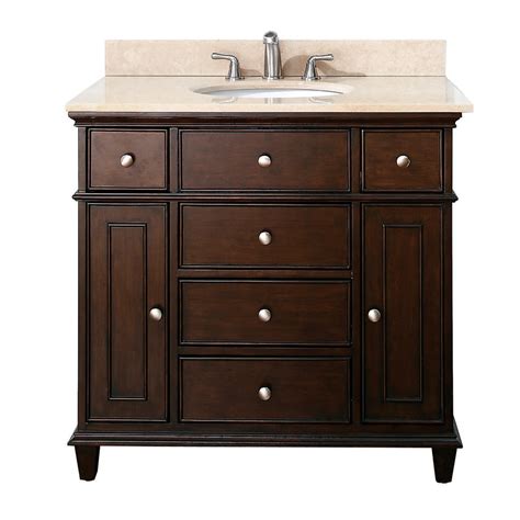 Avanity Windsor 36" Vanity - Walnut | Free Shipping - Modern Bathroom