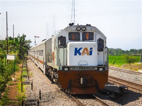 The Local Passenger Train Entering Rail One Of Cimekar Station