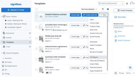 Export Template Fields AirSlate SignNow