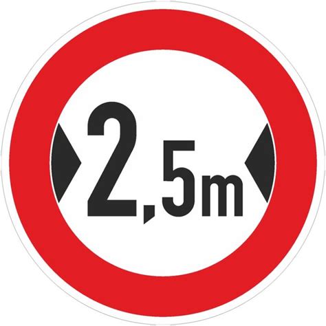 Verkehrszeichen 264 Tatsächliche Breite | Ihr Strassenausstatter