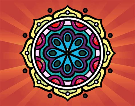 Dibujo de Mandala para meditar pintado por en Dibujos net el día 07 07