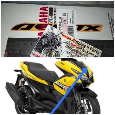 Jual Sticker Stiker Lis Striping Teks AEROX Original Yamaha AEROX 155