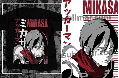 Mikasa Attack On Titan Vector Plantillas Para Sublimar