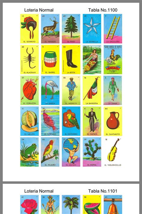 Cartas De La Loteria Mexicana En Ingles A Fun Way To Learn Mexican