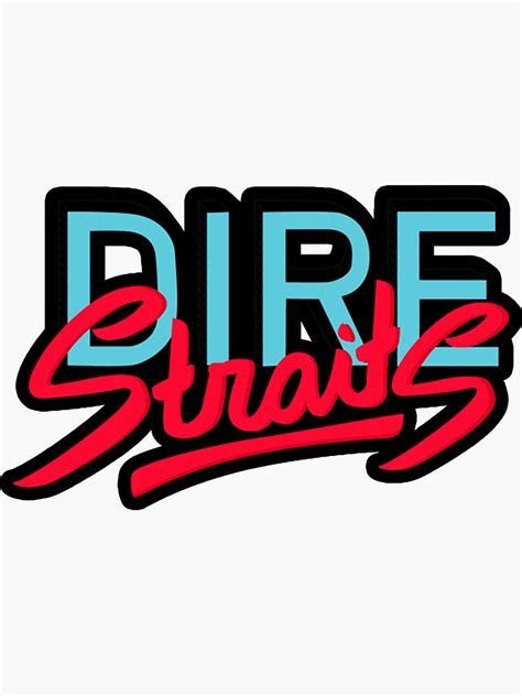 DIRE STRAITS MUSIC ARTWORK Sticker For Sale By Penix07 Redbubble