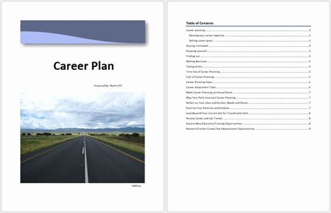 Career Path Planning Template Awesome Career Plan Template – Microsoft ...