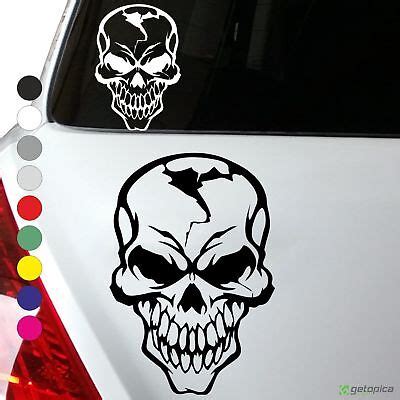 Skull Totenkopf Aufkleber Sticker Sch Del Sticker Auto Motorrad