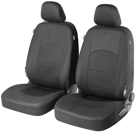 Seat Cover Walser Zipp It Premium 11846 Black Polyester Front — Buy Now