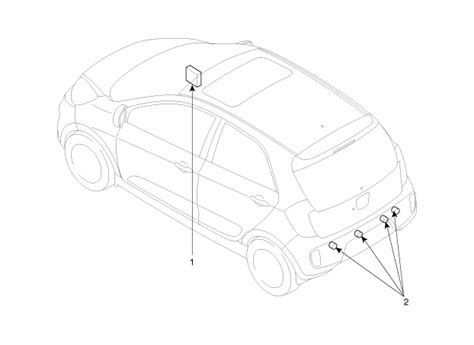 Kia Picanto Unit De Commande Du Syst Me Daide Au Stationnement