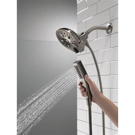 Delta In2ition 5 Spray Patterns 25 Gpm 625 In Wall Mount Dual Showe Klimdi