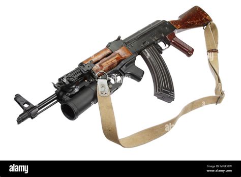 Kalashnikov With GP 25 Grenade Launcher Stock Photo Alamy