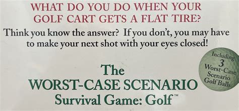 The Worst Case Scenario Survival Game Golf [794764018301] 01830