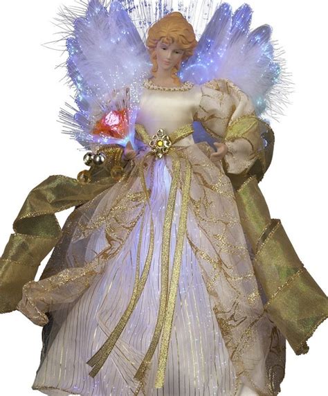 Fiber Optic LED Angel Christmas Treetop Figurine | Christmas