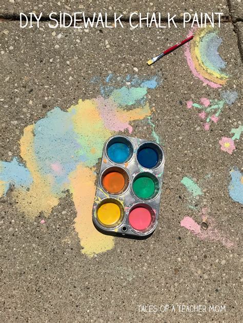 DIY Sidewalk Chalk Paint - Tales of a Teacher Mom