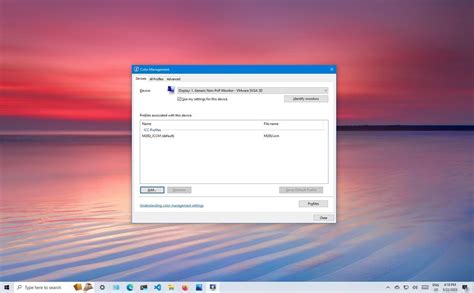 How to find the correct monitor color profile on Windows 10 | Windows ...