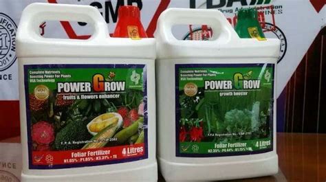 Power Grow Organic Foliar Fertilizer Gallon Complete Plant Food With