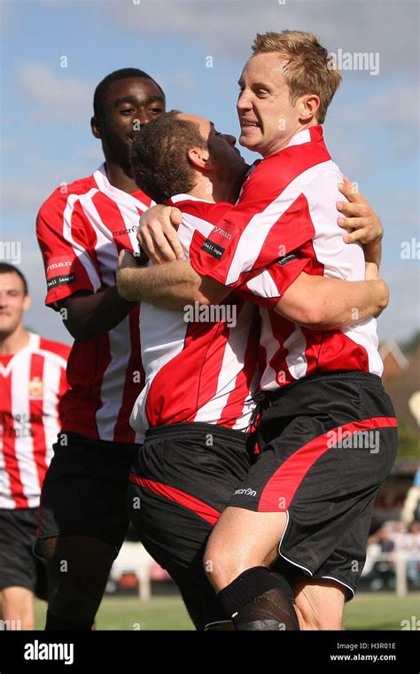 Leon Hunter Celebrates Scoring The Second And Winning Goal For