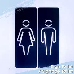 Promo SIGN AKRILIK HIMBAUAN TOILET ACRYLIC SIGNAGE TOILET Jakarta