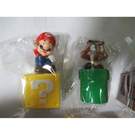 Set 5 Figure Supermario 5cm Mario Luigi Toad Goomba Koopa Anche Per