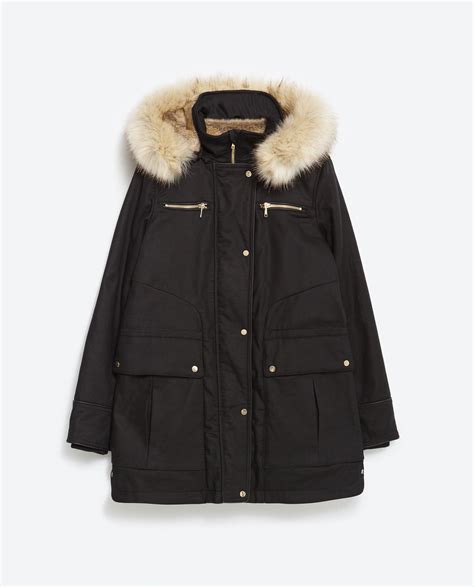 Parka À Capuche Parkas Manteaux Femme Manteau Femme Parka Noir Manteaux Zara