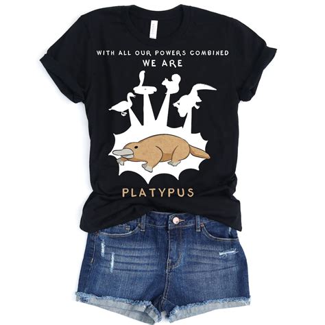 Platypus T With All Our Powers Combined We Are Platypus Platypus Shirt Platypus T Shirt