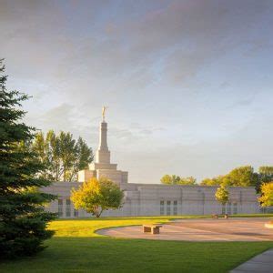 Bismarck Temple Sunset Panoramic - LDS Temple Pictures