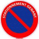 Panneau rond Stationnement gênant 4mepro