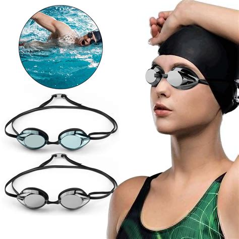 Htwon Adult Swim Goggles Anti Fog Uv Protection Swimming Glasses Hd Clear No Leaking